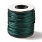 Nylon Cord, Satin Rattail Cord, for Beading Jewelry Making, Chinese Knotting, Teal, 2mm, about 50yards/roll(150 feet/roll)