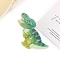 Cellulose Acetate Claw Hair Clips, Hair Accessories for Women & Girls, Dinosaur, Green, 70mm