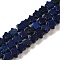 Natural Lapis Lazuli Beads Strands, Star, 6x5.5x2mm, Hole: 0.8mm, about 75pcs/strand, 14.57 inch(37cm)