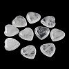Natural Quartz Crystal Heart Palm Stones G-M416-09F-1