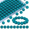 80Pcs Round Silicone Focal Beads SIL-SZ0001-24-16-1