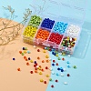8 Colors Glass Seed Beads SEED-YW0001-57-7