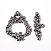 Tibetan Style Flower Toggle Clasps X-TIBE-A15304-AS-NR-1