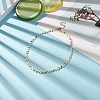 Natural Pearl & Millefiori & Seed Glass Beaded Necklace for Women NJEW-JN04162-2