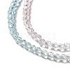 Transparent Gradient Color Glass Beads Strands GLAA-H021-01B-27-3