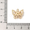 Brass Micro Pave Clear Cubic Zirconia Charms KK-G499-08G-3