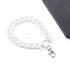 Acrylic Curb Chain Mobile Straps HJEW-JM00451-02-4