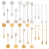 60 Sets 12 Style Brass Stick Lapel Pins KK-TA0001-25-1
