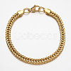 304 Stainless Steel Rope Chain Bracelets BJEW-N285-03G-1