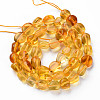 Natural Citrine Beads Strands X-G-S363-008A-2