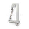 304 Stainless Steel Keychain Clasp Findings STAS-C024-26P-1