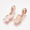 Sparkling Alloy European Dangle Charms MPDL-S067-021RG-B-2