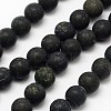 Natural Serpentine/Green Lace Stone Beads Strands X-G-D676-8mm-1