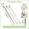 WADORN 3Pcs 3 Colors Imitation Leather & ABS Plastic Imitation Pearl Double Strand Bag Handles FIND-WR0008-09-2