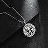 201 Stainless Steel Pendant Necklaces for Man NJEW-Q336-04E-P-2