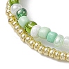 Glass Seed Beaded Multi-strand Bracelets BJEW-MZ00135-5