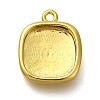 Rack Plating Brass Pendant Cabochon Settings KK-NH0001-18G-1