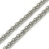 Trendy Unisex 201 Stainless Steel Cross Rolo Chain Necklaces X-NJEW-L043B-09P-2