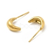 304 Stainless Steel Stud Earing for Women Men EJEW-P216-01G-2