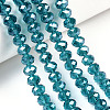 Electroplate Glass Beads Strands EGLA-A034-T10mm-A33-4
