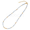 Plating Glass Beaded Necklaces SD7804-1-1