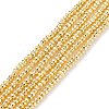 Electroplate Non-magnetic Synthetic Hematite Beads Strands G-L485-06A-G-1