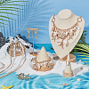   Natural Shell & Alloy Starfish Charm Bracelet & Bib Necklace & Adjustable Ring & Dangle Stud Earrings & Aligator Hair Clip & Mini Crossbody Bags SJEW-PH0001-11-3