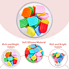 HOBBIESAY 32Pcs 8 Colors Silicone Beads SIL-HY0001-04-3