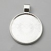 Alloy Pendant Cabochon Settings FIND-WH0148-030-1