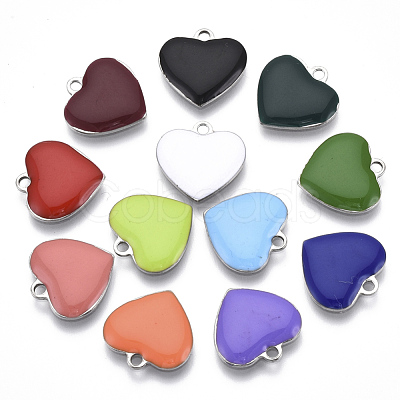 201 Stainless Steel Enamel Charms X-STAS-N088-12-1