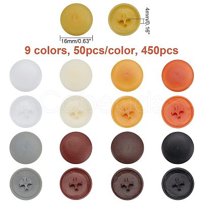 CHGCRAFT 450Pcs 9 Colors Plastic Screw Covers DIY-CA0004-12-1