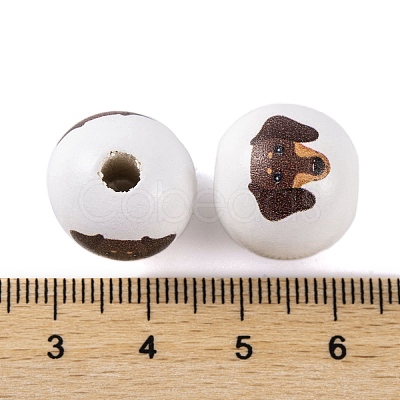 Wood European Beads WOOD-G021-01E-1