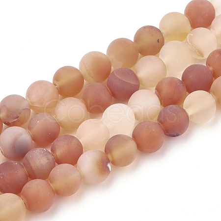 Dyed Natural Carnelian Beads Strands G-T106-047-1