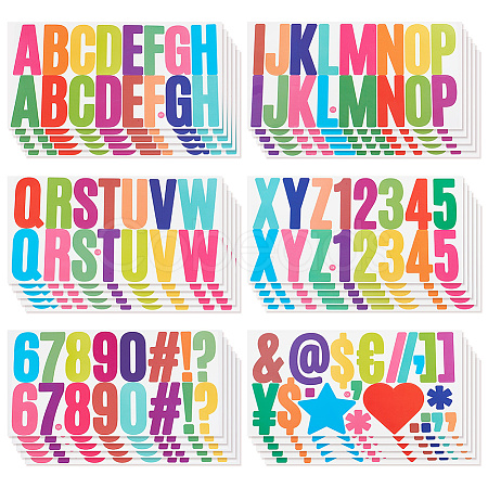 Colorful Vinyl Letter Waterproof Decorative Stickers DIY-WH0349-117A-1