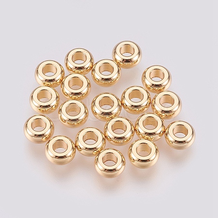 Brass Spacer Beads X-KK-R058-086G-1
