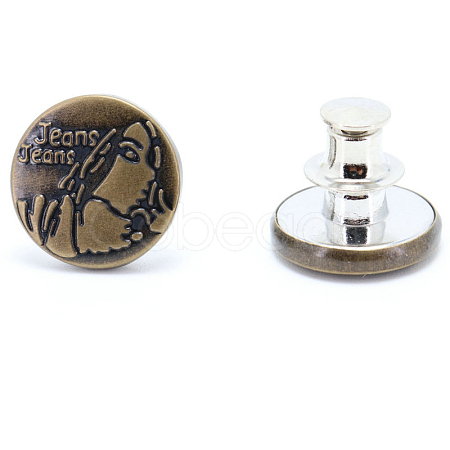 Alloy Button Pins for Jeans PURS-PW0009-03J-1