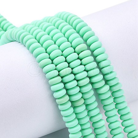 Handmade Polymer Clay Beads Strands X-CLAY-N008-008P-1