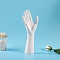 Plastic Mannequin Female Hand Display, Jewelry Bracelet Necklace Ring Glove Stand Holder, White, 5.5x10.5x25cm