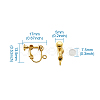 Brass Clip on Earring Findings DIY-TA0002-20G-7