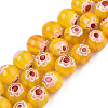 Handmade Millefiori Glass Beads Strands LK-SZ0001-01J-2