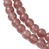 Natural Strawberry Quartz Beaded Necklaces NJEW-JN04878-5