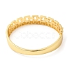 Brass Hollow Square Hinged Bangle with Cubic Zirconia for Women BJEW-K229-03G-2
