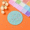5250Pcs 15 Colors 8/0 Opaque Frosted Glass Seed Beads SEED-YW0001-74-A-6