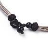 Adjustable Waxed Cord Necklace Making MAK-L027-A03-3