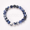 Natural Sodalite Beaded Stretch Bracelets X-BJEW-Q692-59-8mm-1