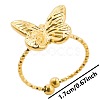 Stainless Steel Butterfly Cuff Ring for Unisex WJ8900-2-1