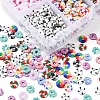 Handmade Polymer Clay Beads Strands CLAY-YW0001-46-4