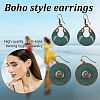 ANATTASOUL 6 Pairs 6 Style Ethnic Style Alloy Dangle Earrings with Iron Pins EJEW-AN0004-48-3