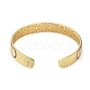 Brass Pave Camellia Cubic Zirconia Open Cuff Bangles for Women BJEW-M312-01D-G-3