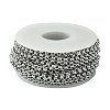 304 Stainless Steel Rolo Chains STAS-M032-42P-3.8mm-3